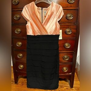 Pink and Black Cocktail Dress